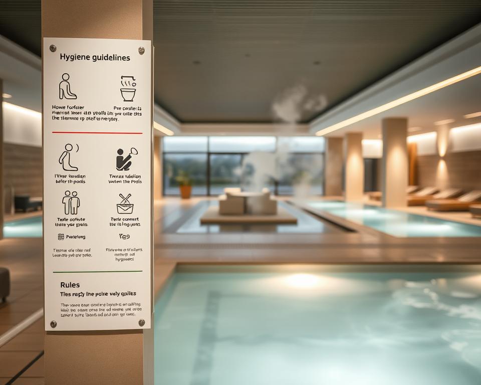 Hygienevorschriften in der Therme