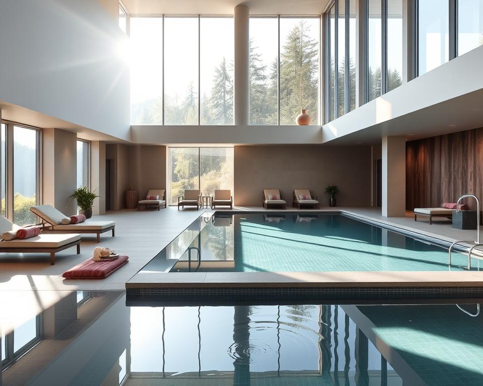 Moderner Wellnessbereich Hotel Frankenland