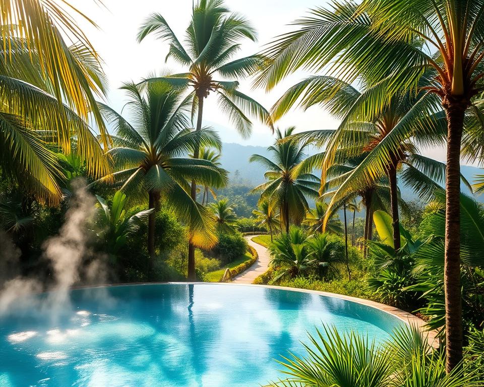 Palmenparadies mit Thermalbecken Palmenparadies mit Thermalbecken