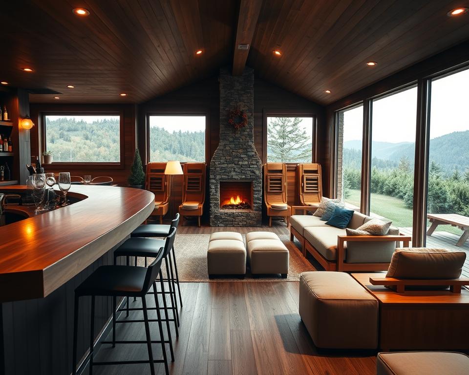 Saunagastronomie und Ruhebereiche