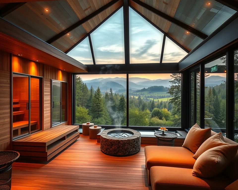 Saunalandschaft Schwarzwald Therme