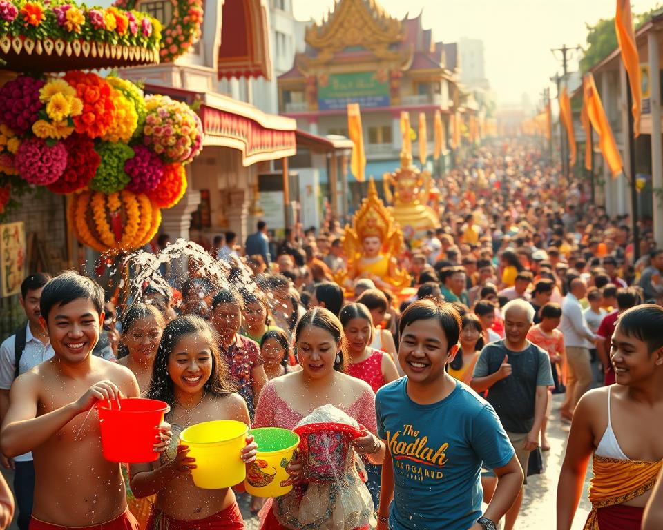 Songkran Datum thailändisches Neujahr Songkran Datum thailändisches Neujahr