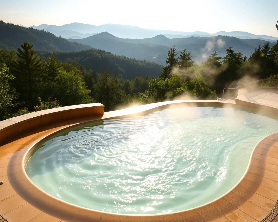 Thermalbad Becken mit Heilwasser Thermalbad Becken mit Heilwasser