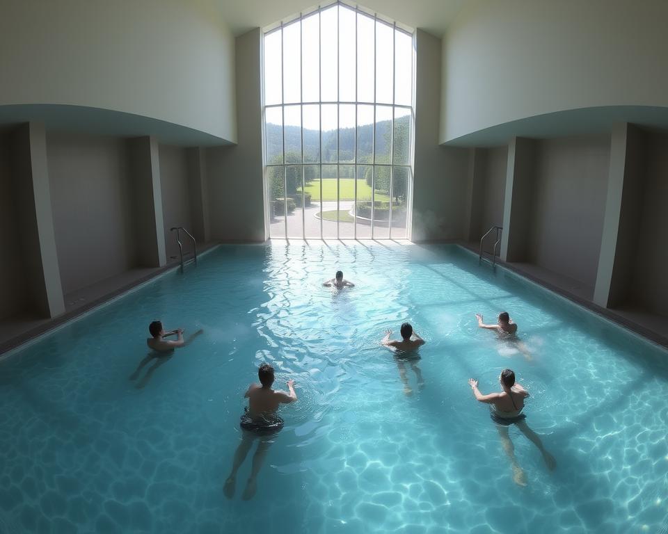 Thermalbad Schwimmbecken Panorama Thermalbad Schwimmbecken Panorama